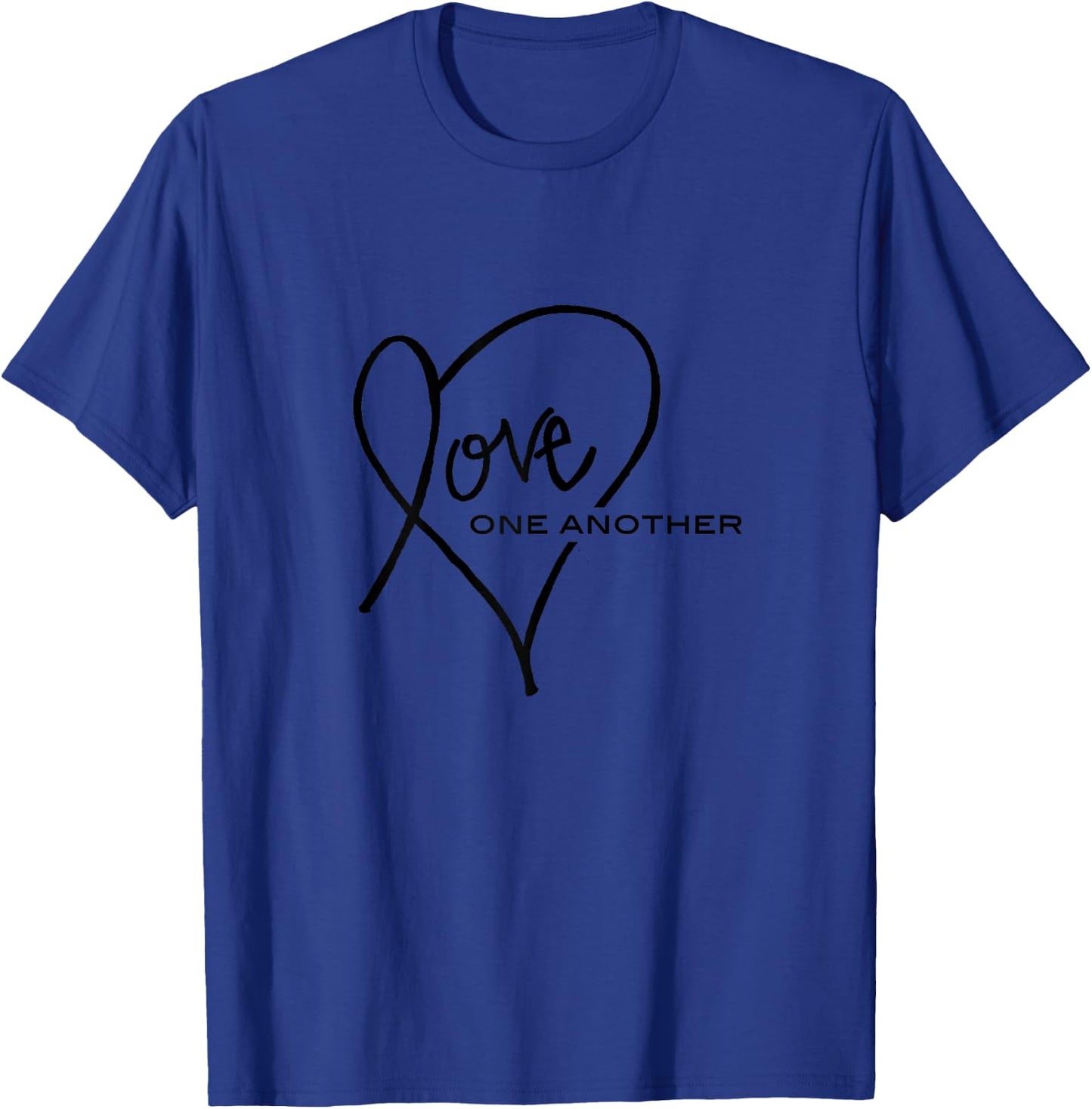 Love One Another Heart T-Shirt - T-Shirt | Royal