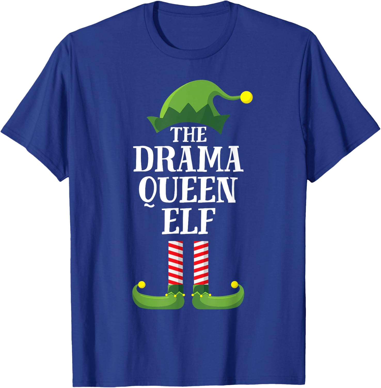 Drama Queen Elf Matching Family Group Christmas Party Pyjamas T-Shirt - T-Shirt | Royal