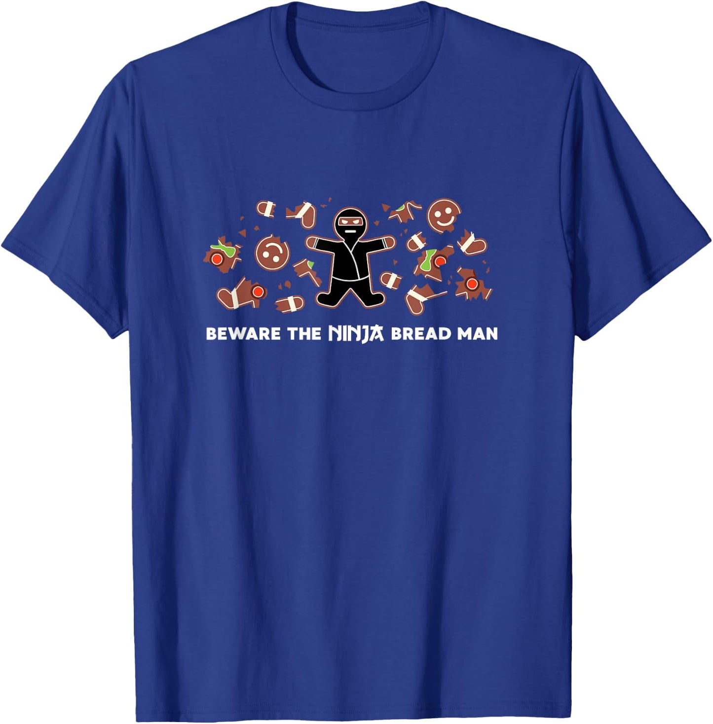 Funny Gingerbread Shirt Ninja Ginja Ninjabread Christmas T-Shirt - T-Shirt | Royal