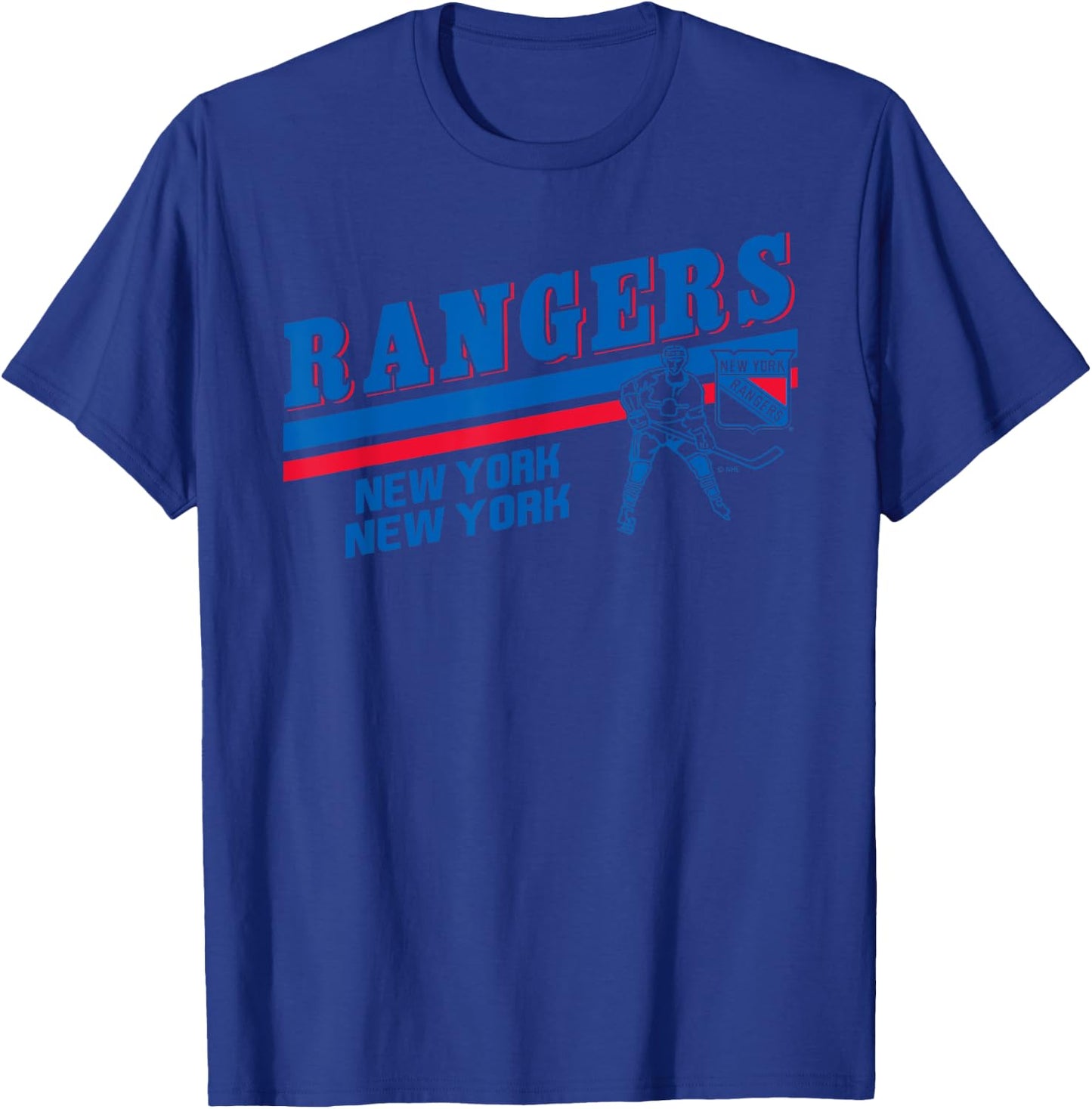 New York Rangers Player White Officially Licensed T-Shirt - T-Shirt | Royal