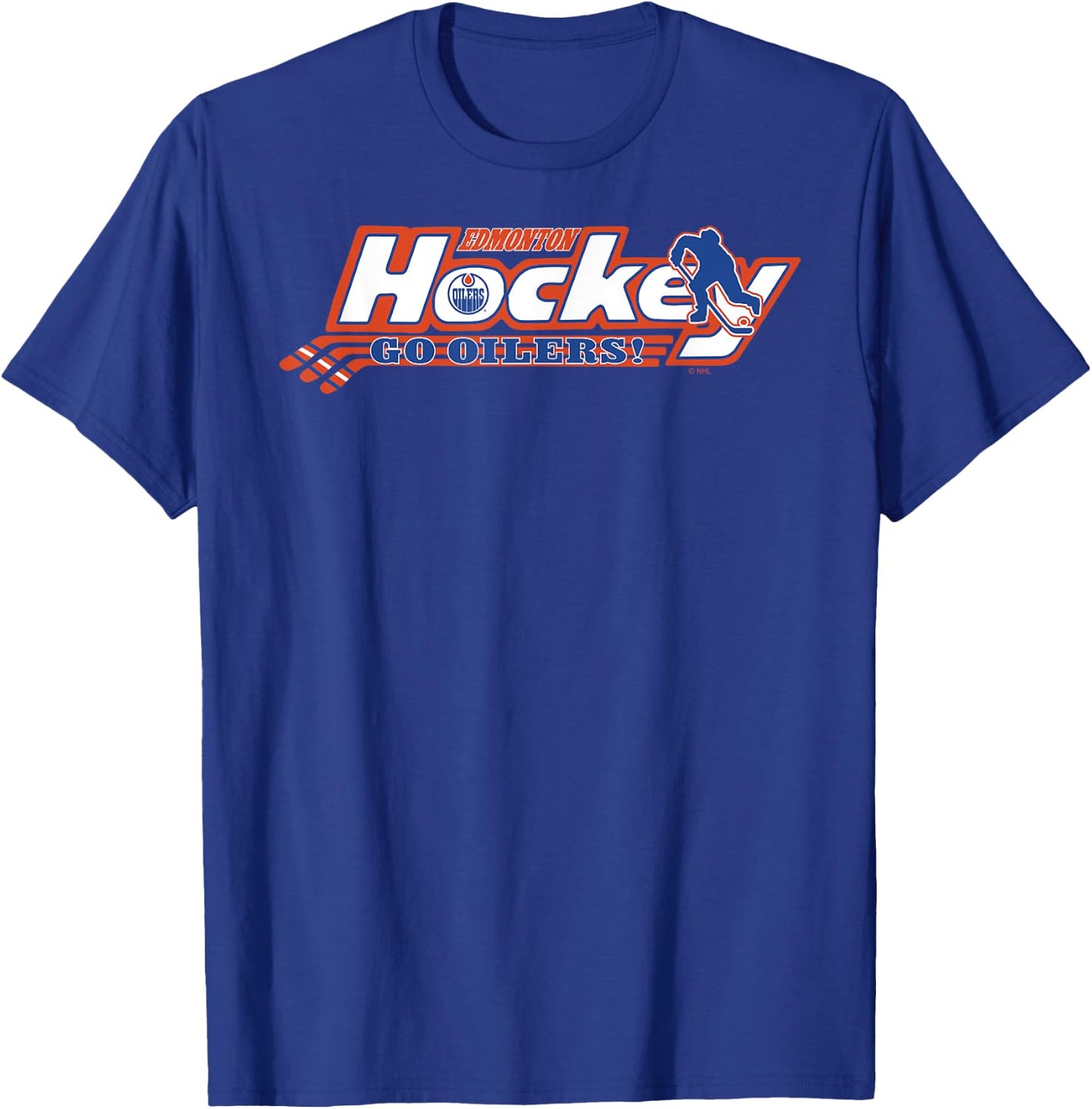 Edmonton Oilers Hockey Royal Officially Licensed T-Shirt - T-Shirt | Royal