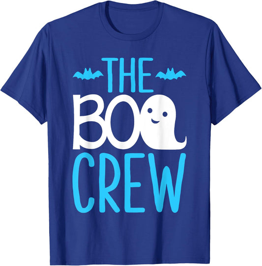 The Boo Crew Shirt Matching Halloween Blue T-Shirt - T-Shirt | Royal
