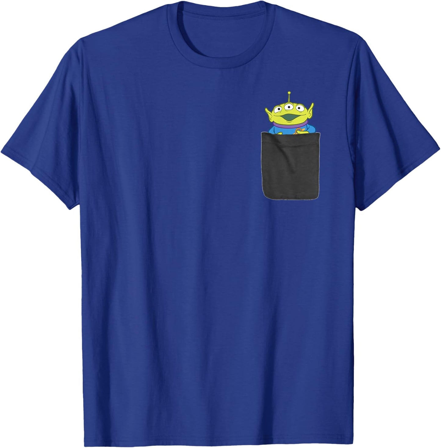Disney Pixar Toy Story Pizza Planet Alien Mini Pocket Icon T-Shirt - T-Shirt | Royal