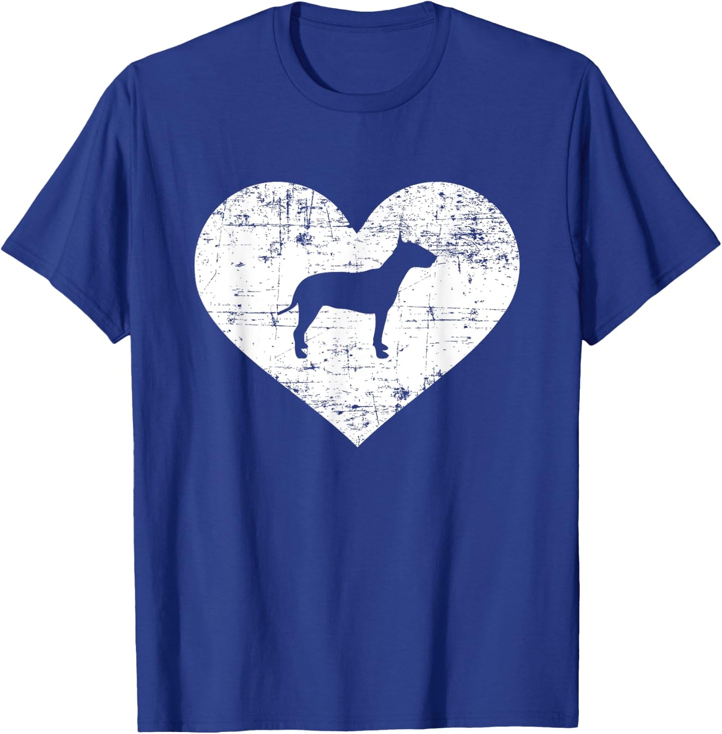 Bull terrier heart T-Shirt - T-Shirt | Royal