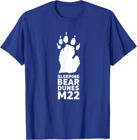 Michigan Sleeping Bear Dunes Shirt Great Lakes Vacation Gift T-Shirt - T-Shirt | Royal