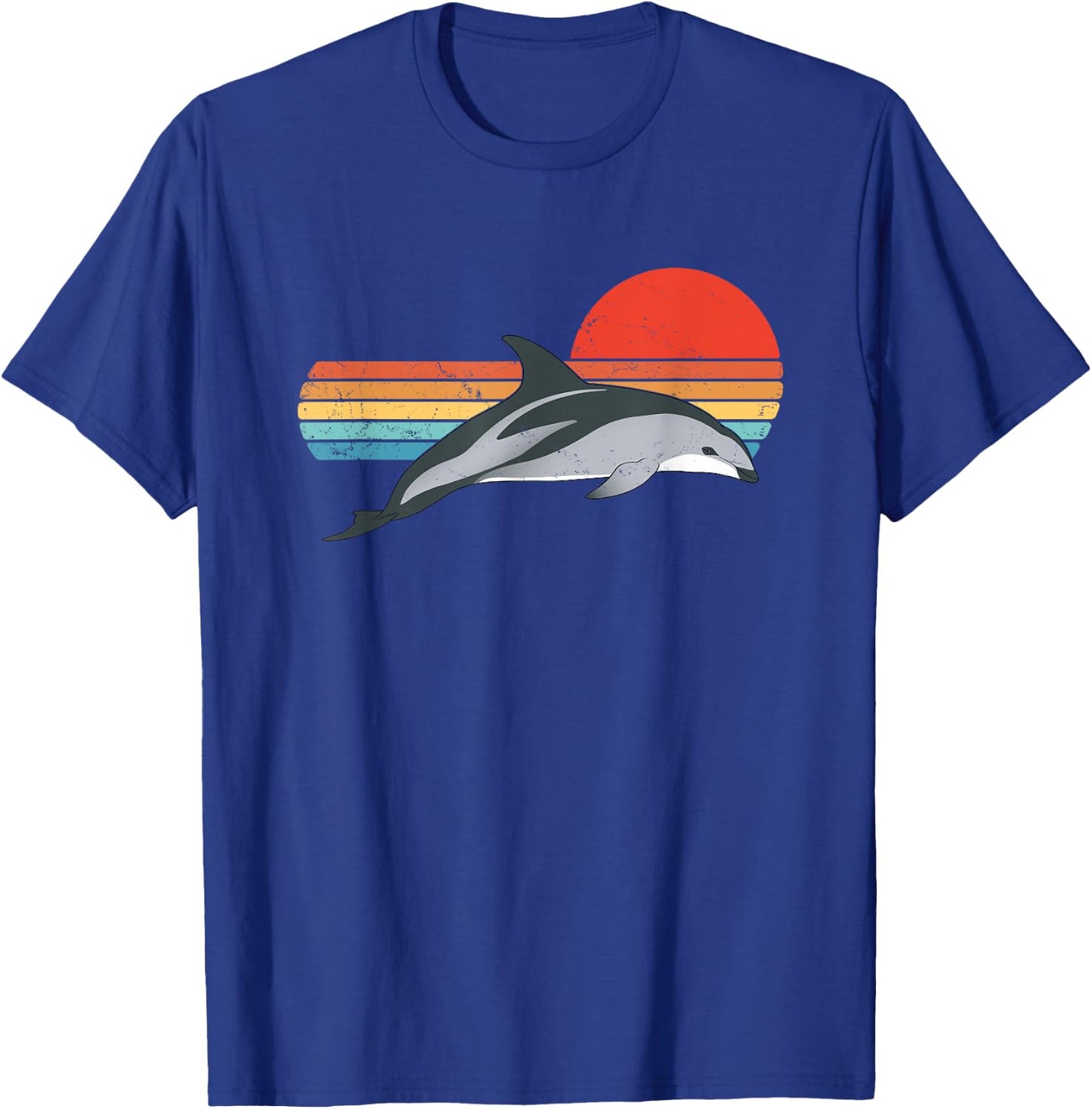 Dusky Dolphin vintage sunset T-Shirt - T-Shirt | Royal