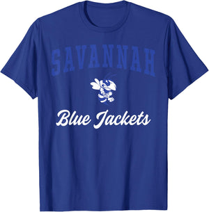 Savannah High School Blue Jackets C3 T-Shirt - T-Shirt | Royal
