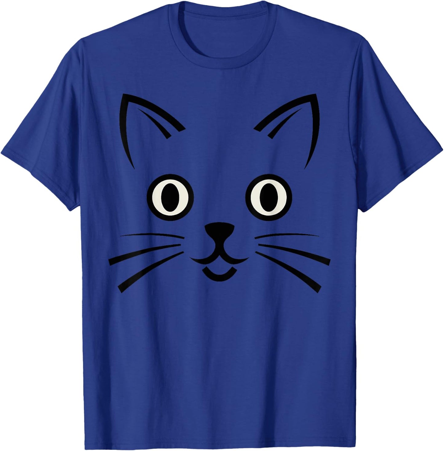 Halloween Cat Face Costume Kids Cute Kitten Themed T-Shirt - T-Shirt | Royal