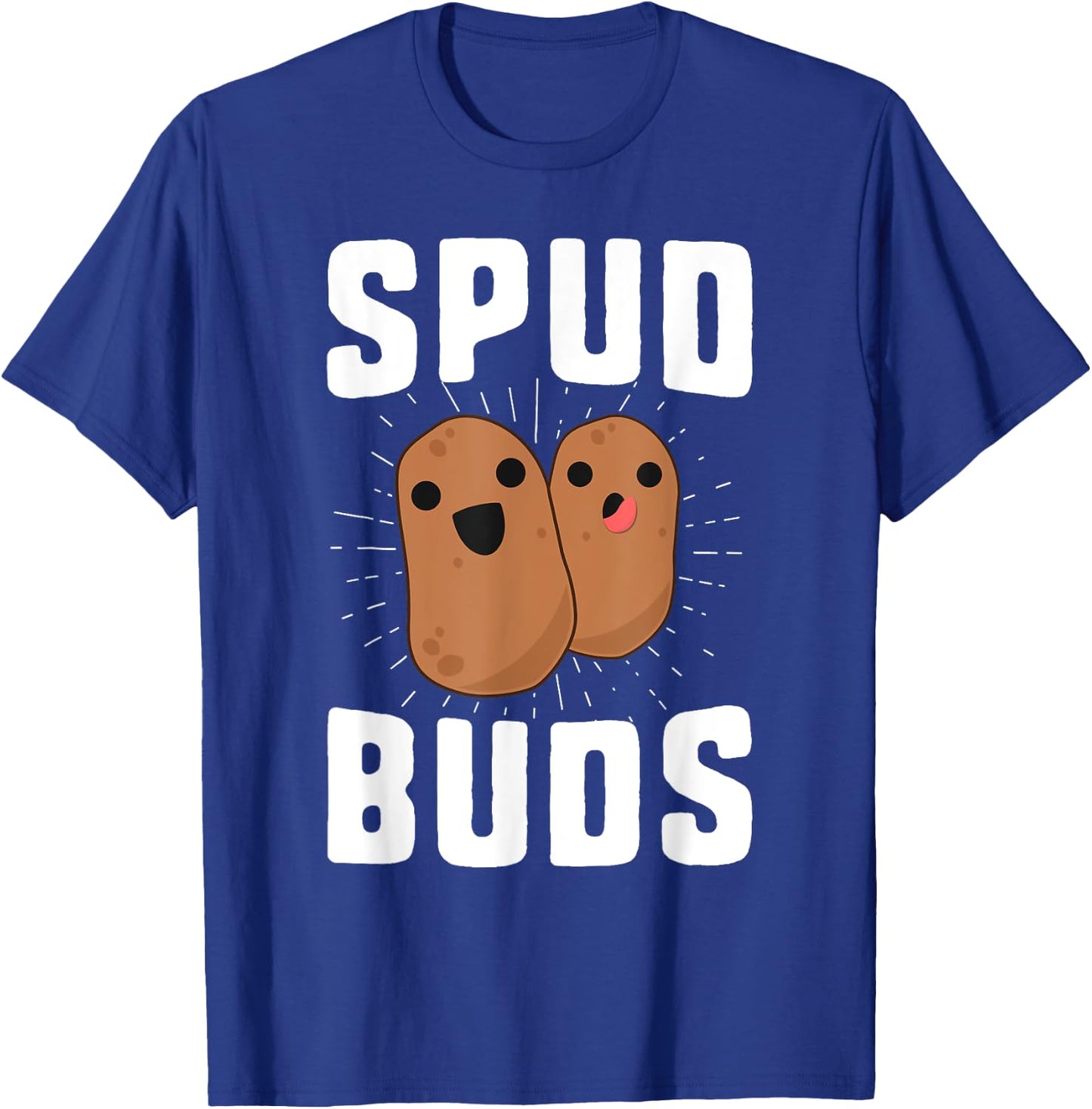 Spud Buds Funny Potato Shirt Friend Team Vegetable T-Shirt - T-Shirt | Royal