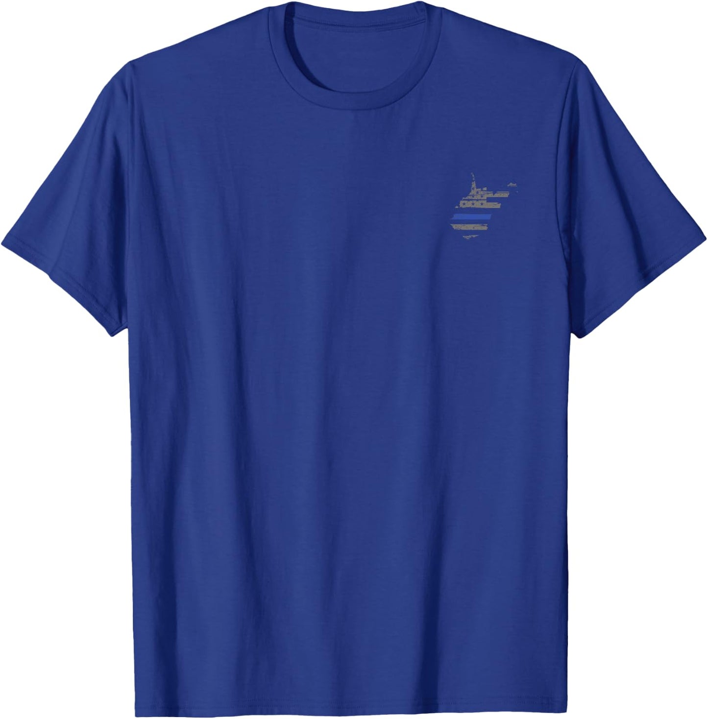West Virginia Police, Law Enforcement Thin Blue Line Shirt T-Shirt - T-Shirt | Royal