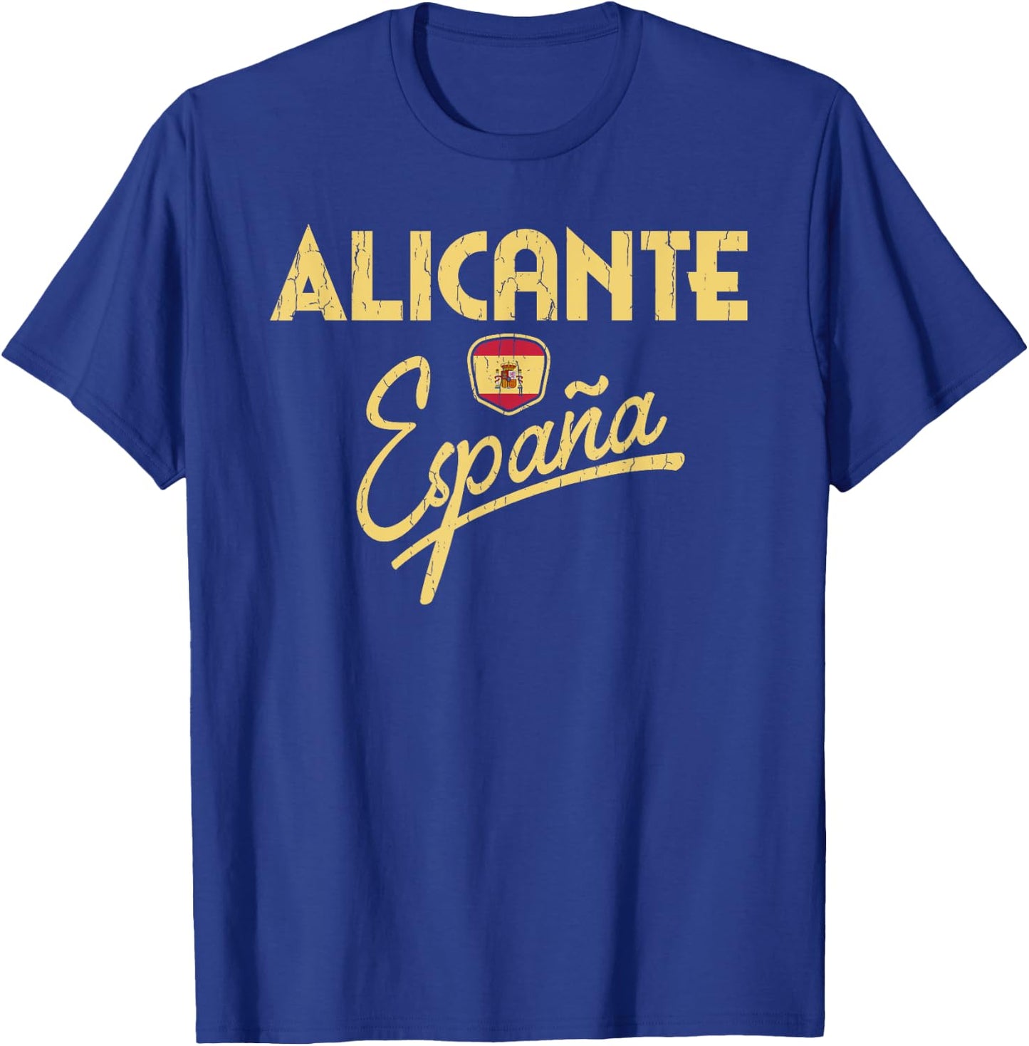 Alicante Spain - Spanish Flag Alicante Espana T-Shirt - T-Shirt | Royal