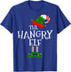 Funny The Hangry Elf Matching Family Group Gift Christmas T-Shirt - T-Shirt | Royal