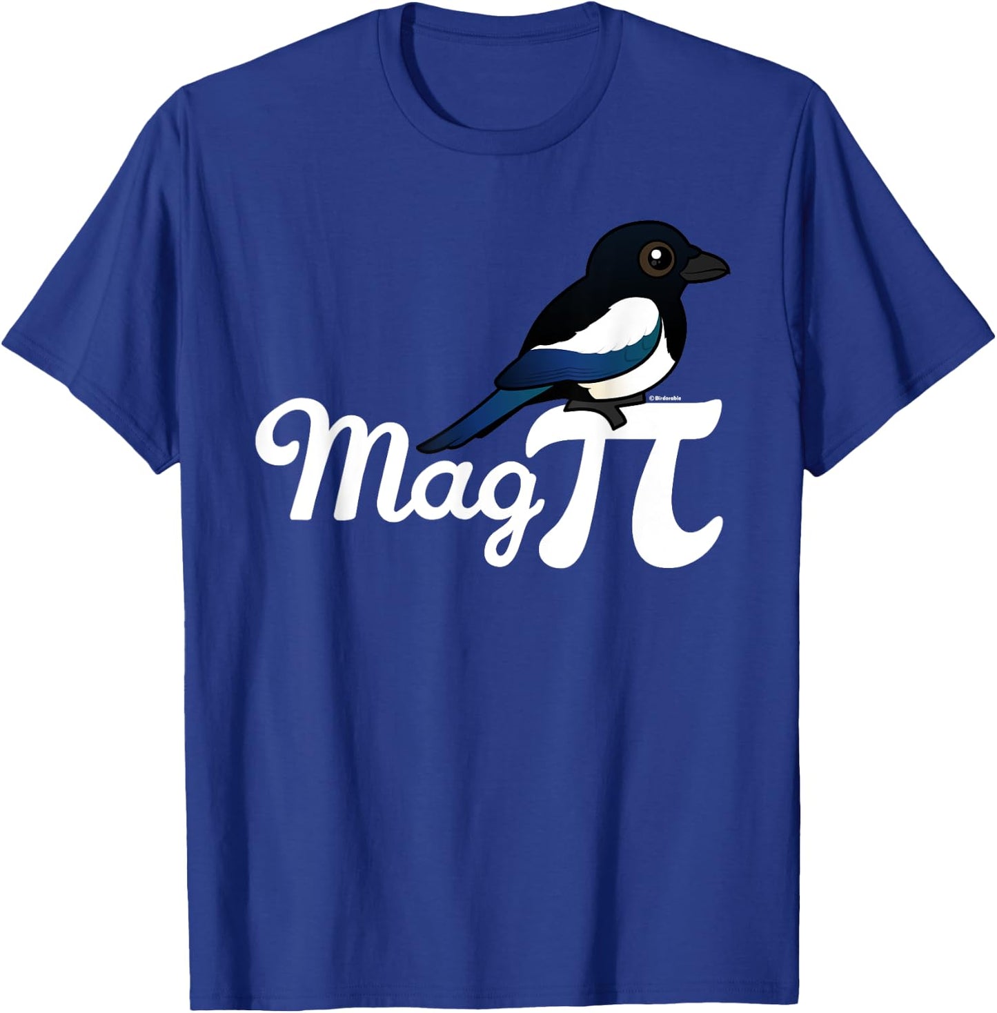 Birdorable Mag PI with Black-billed Magpie T-Shirt - T-Shirt | Royal