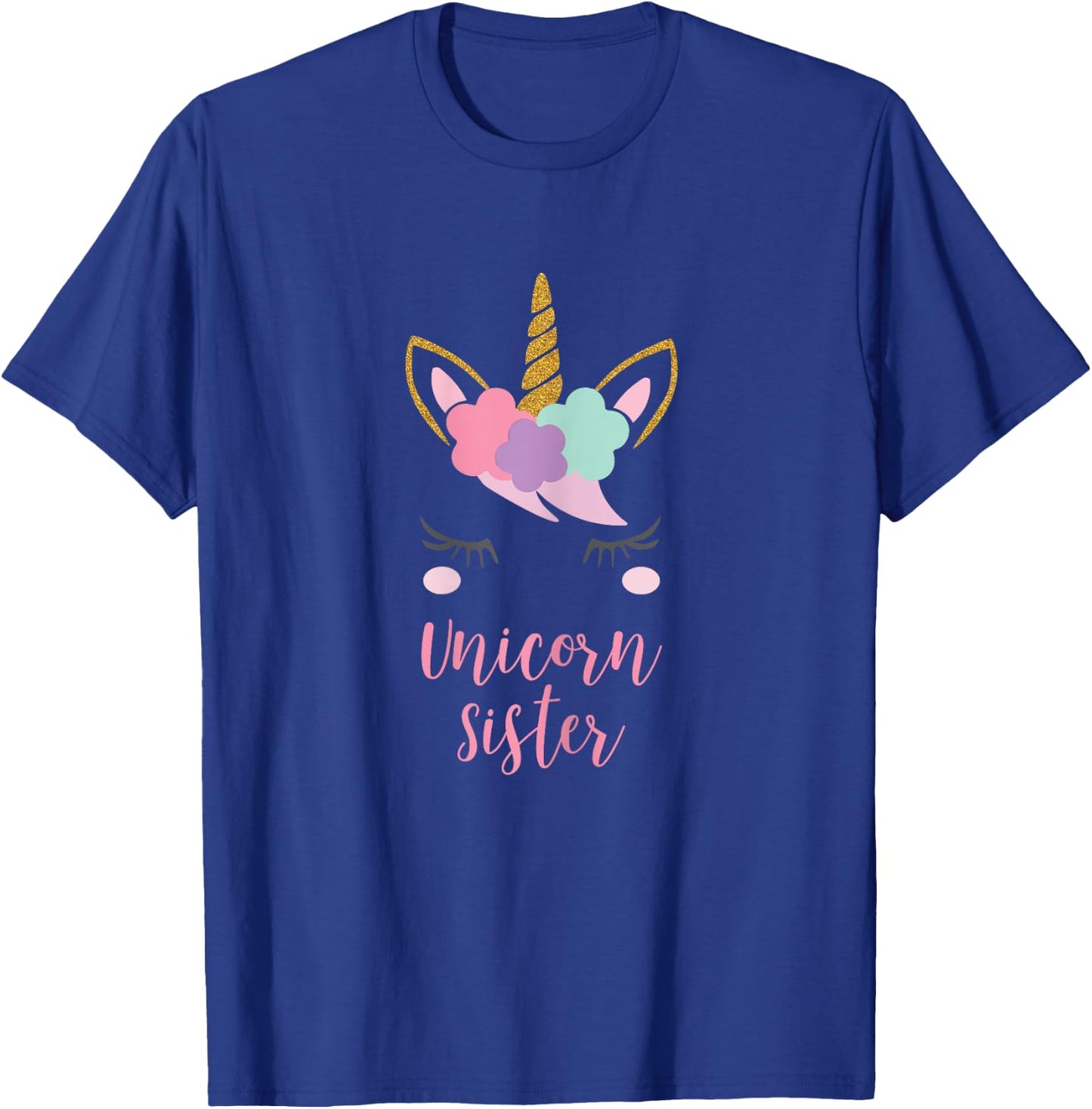 Sister Unicorn Shirt, Cute Unicorn Sister Gift T-Shirt - T-Shirt | Royal