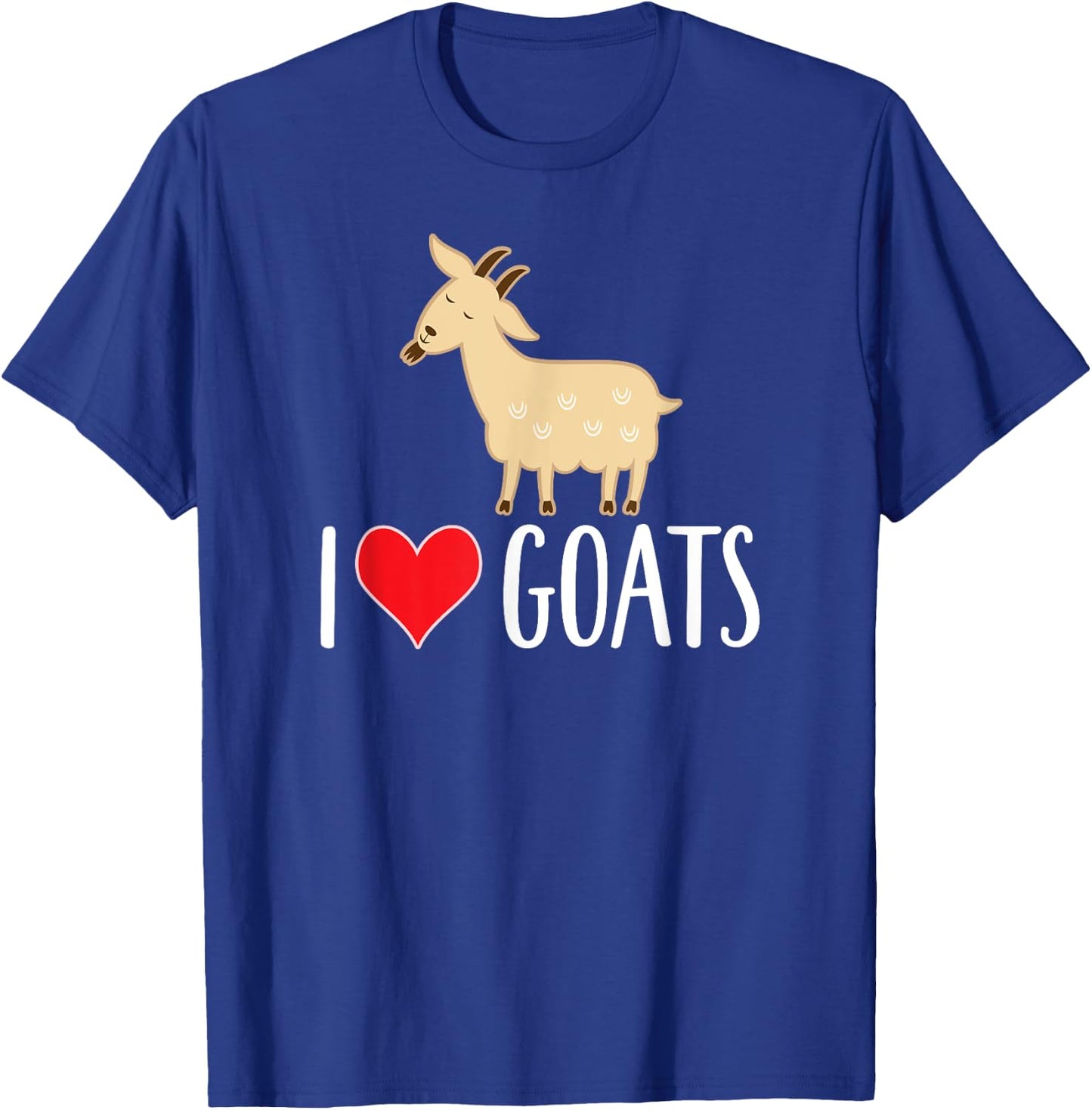 I Love Goats T-Shirt - T-Shirt | Royal