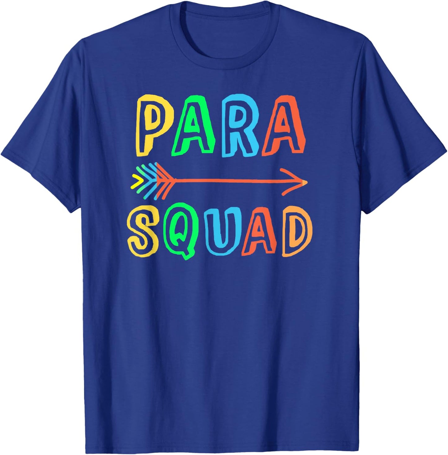 School PARA SQUAD Paraprofessional Special Ed Teacher SPED T-Shirt - T-Shirt | Royal