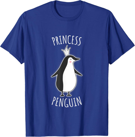 Cute Penguin Princess T Shirt Gift Boys Girls Kids T-Shirt - T-Shirt | Royal