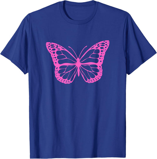 Cute Pink Butterfly T-Shirt - T-Shirt | Royal