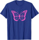 Cute Pink Butterfly T-Shirt - T-Shirt | Royal