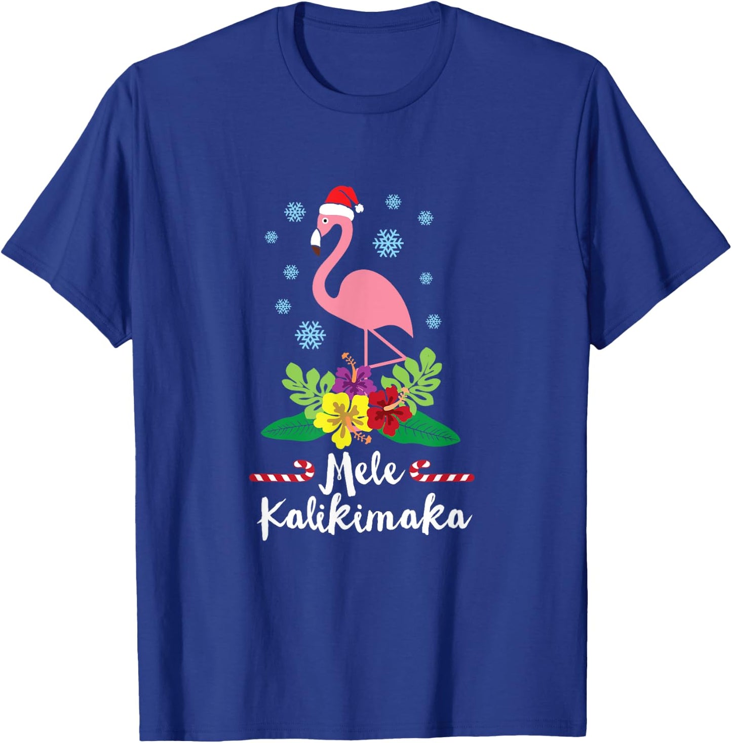 Flamingo Mele Kalikimaka T-Shirt - T-Shirt | Royal