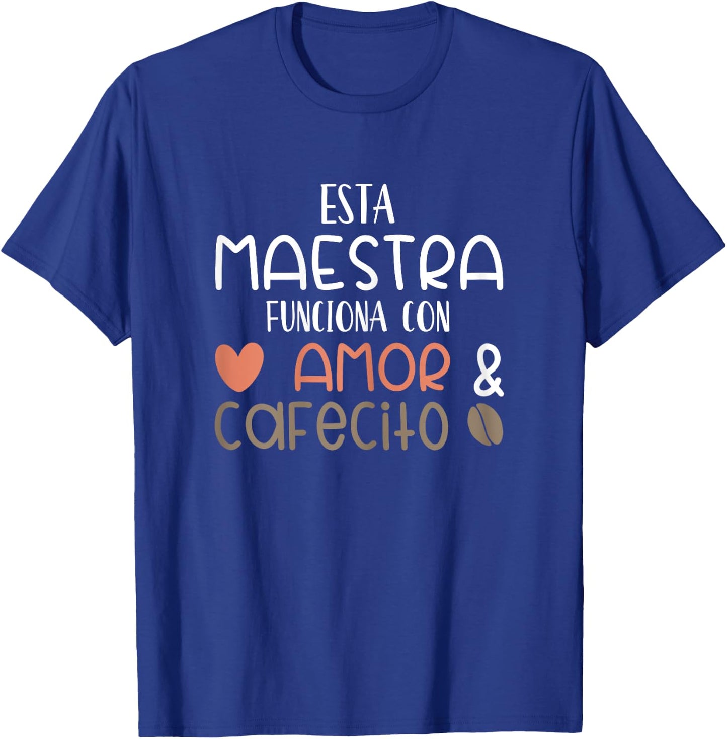 Maestra Espanol Playera Regalo Spanish Teacher T-Shirt - T-Shirt | Royal