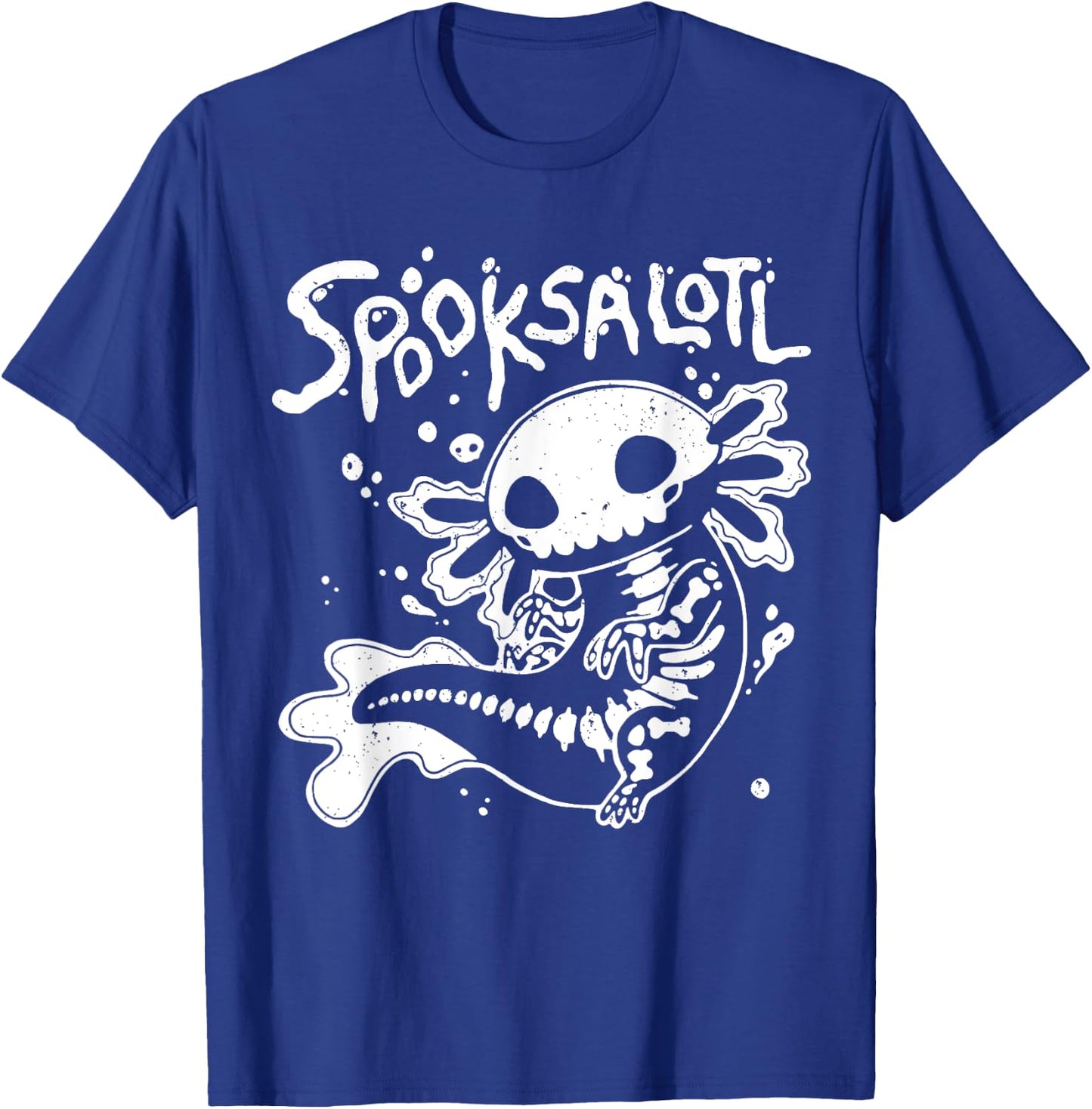 Halloween Cute Skeleton Spooksalotl Halloween Axolotl T-Shirt - T-Shirt | Royal