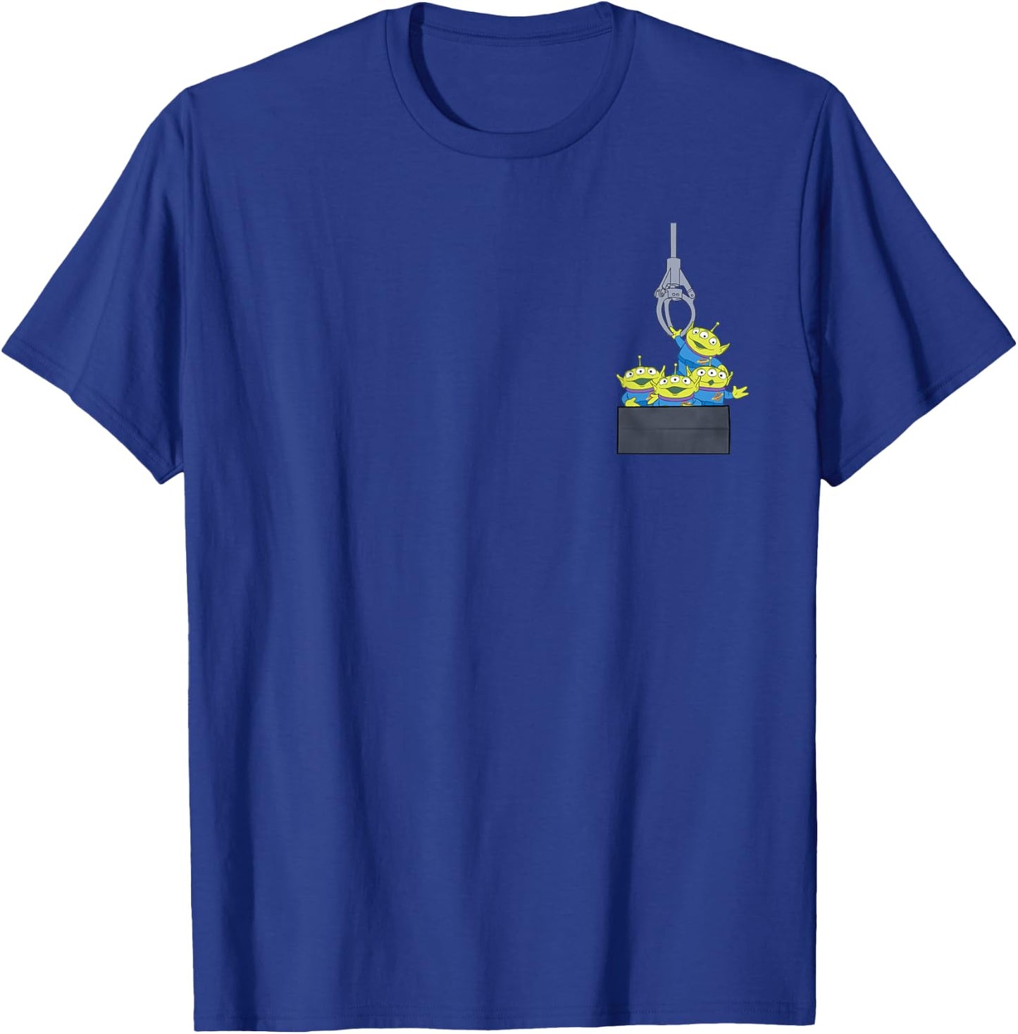 Disney Pixar Toy Story Aliens Claw Machine Pocket T-Shirt - T-Shirt | Royal