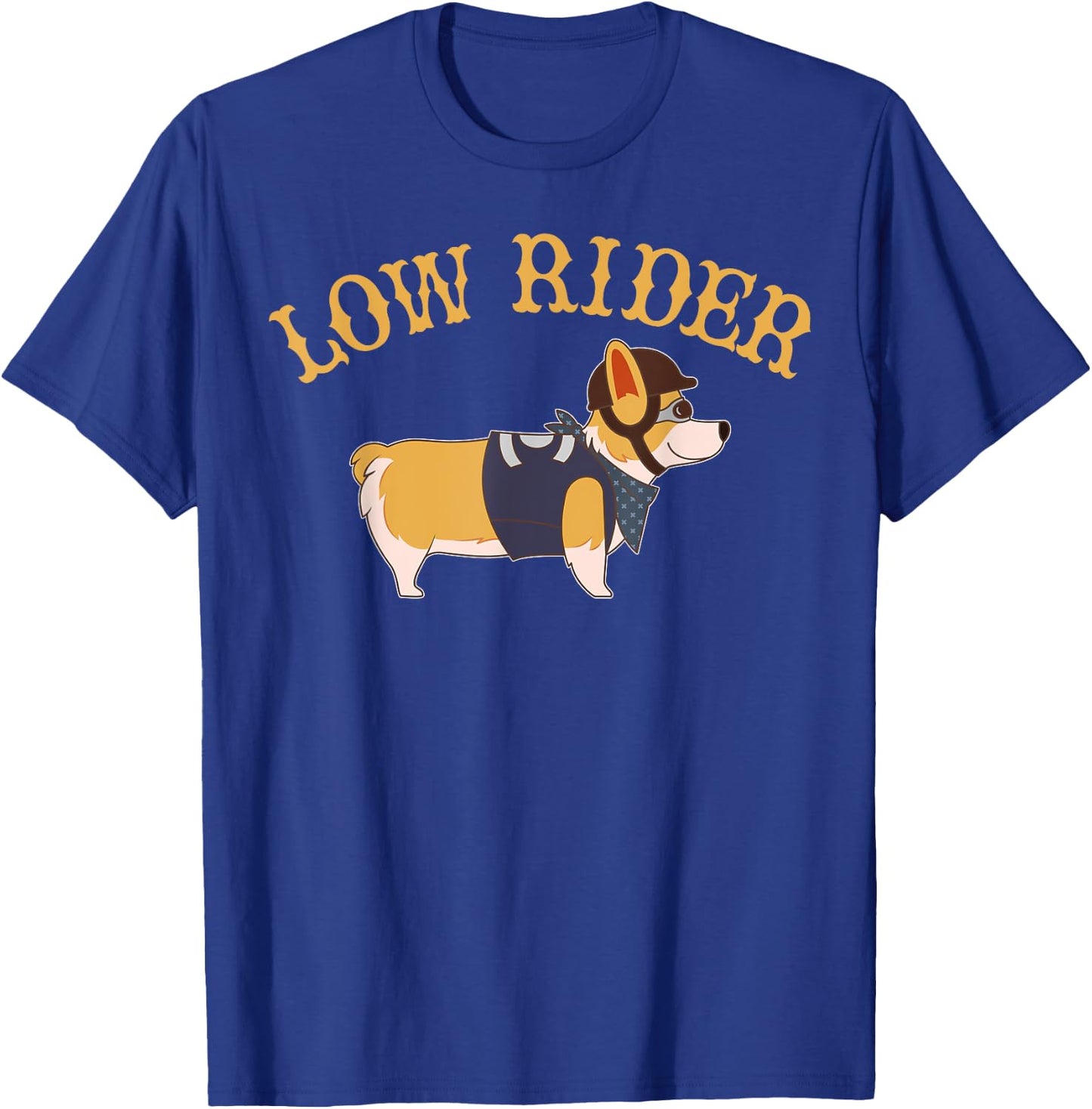 Low Rider Corgi Dog Funny Humor T-Shirt - T-Shirt | Royal