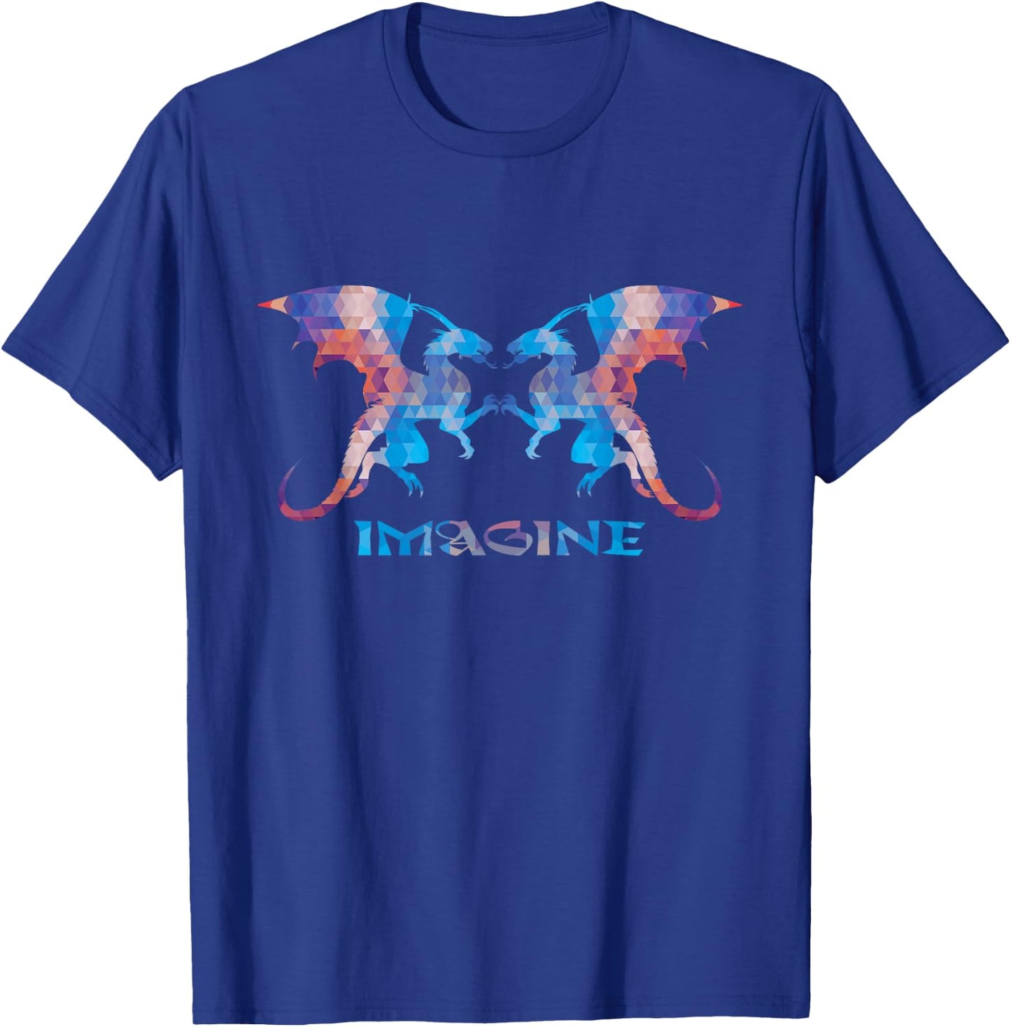 Fractal Fantasy Dragons - Imagine T-Shirt - T-Shirt | Royal