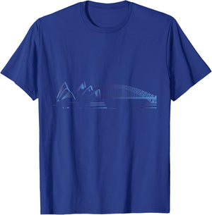 Sydney Skyline Australia Souvenir Gift T-Shirt - T-Shirt | Royal