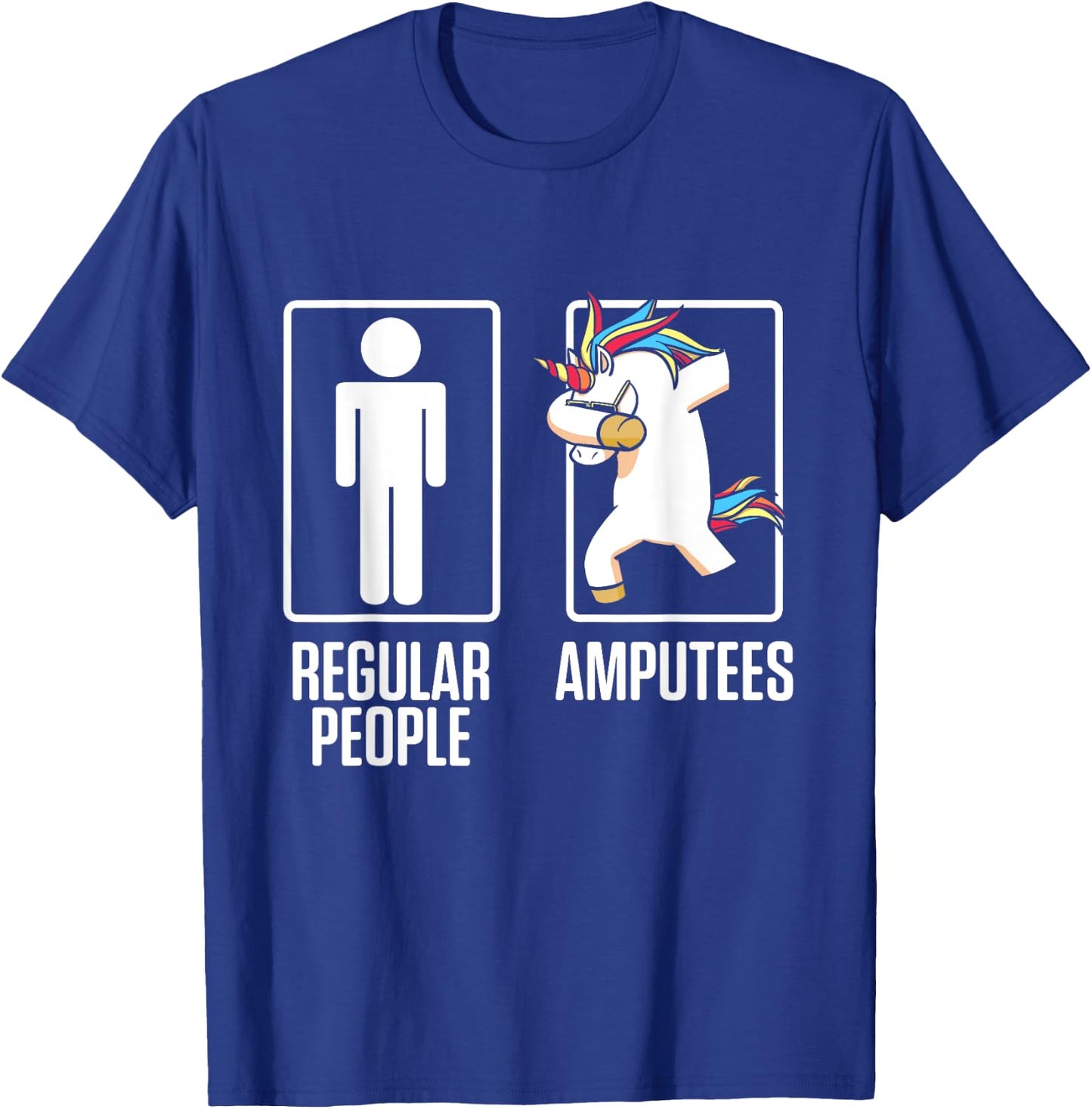 Amputee Humor Unicorn Leg Arm Funny Recovery Gifts T-Shirt - T-Shirt | Royal