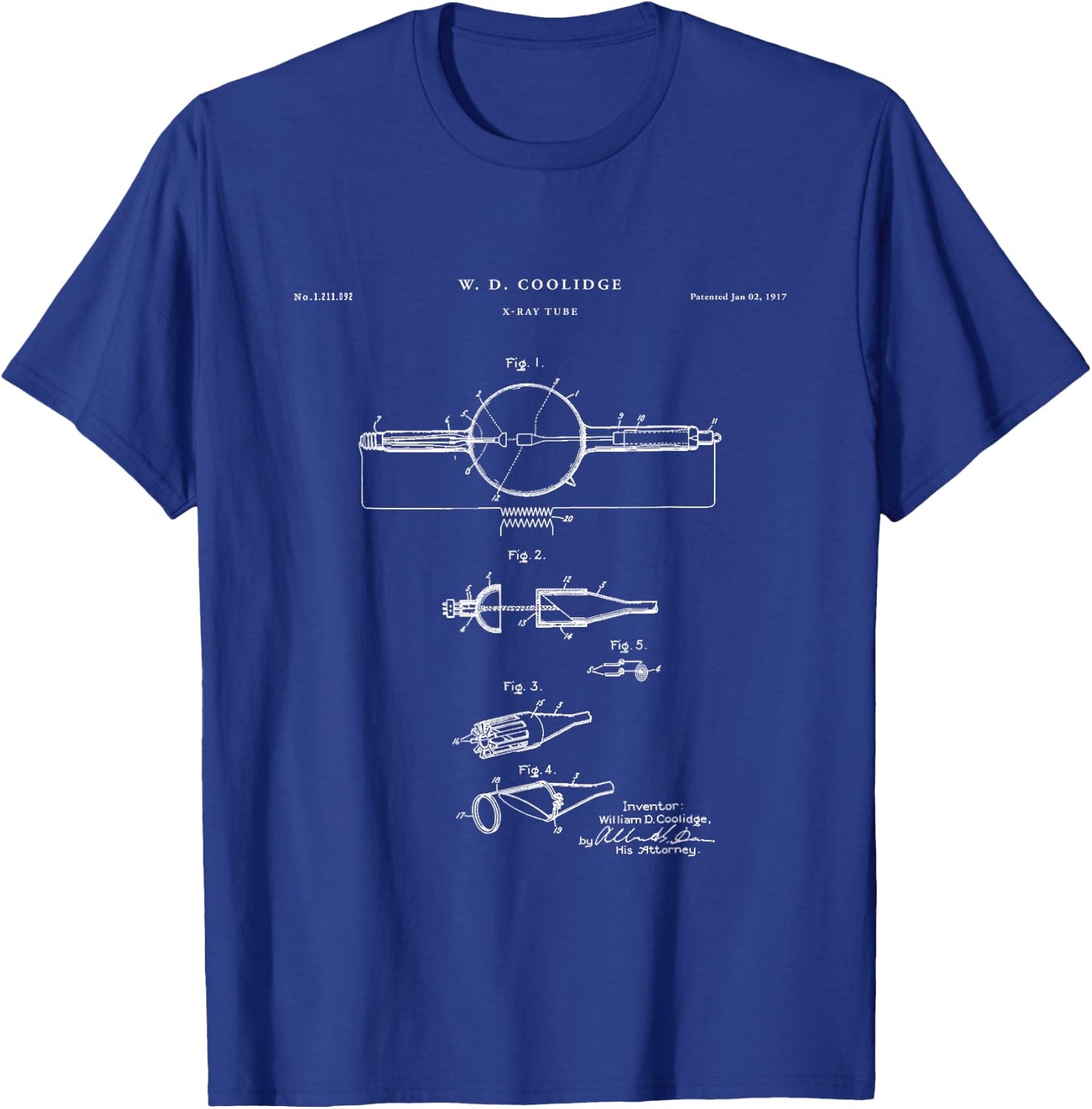 X-Ray tube Patent - Medical T-Shirt - T-Shirt | Royal