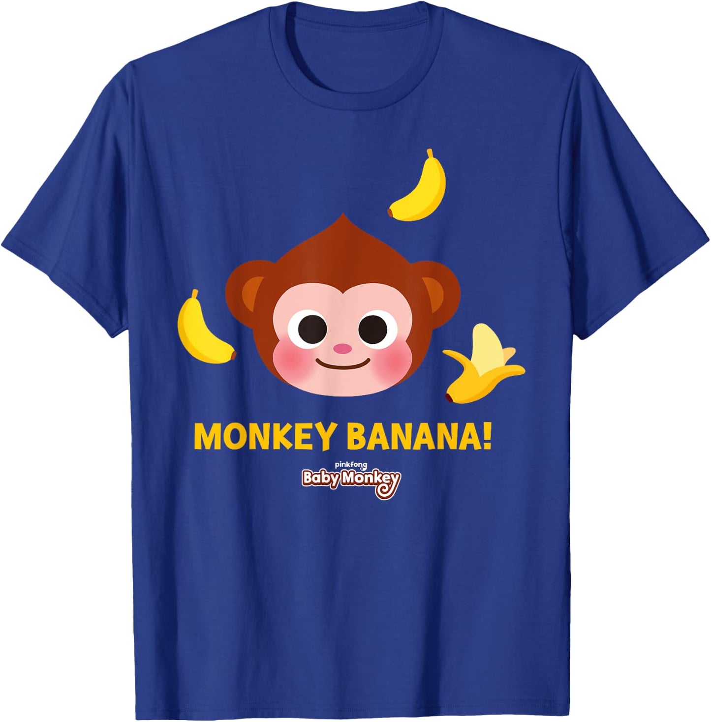Pinkfong Monkey Banana! Official T-Shirt - T-Shirt | Royal