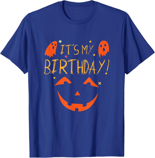 It's My Birthday Shirt Halloween Birthday T-Shirt - T-Shirt | Royal