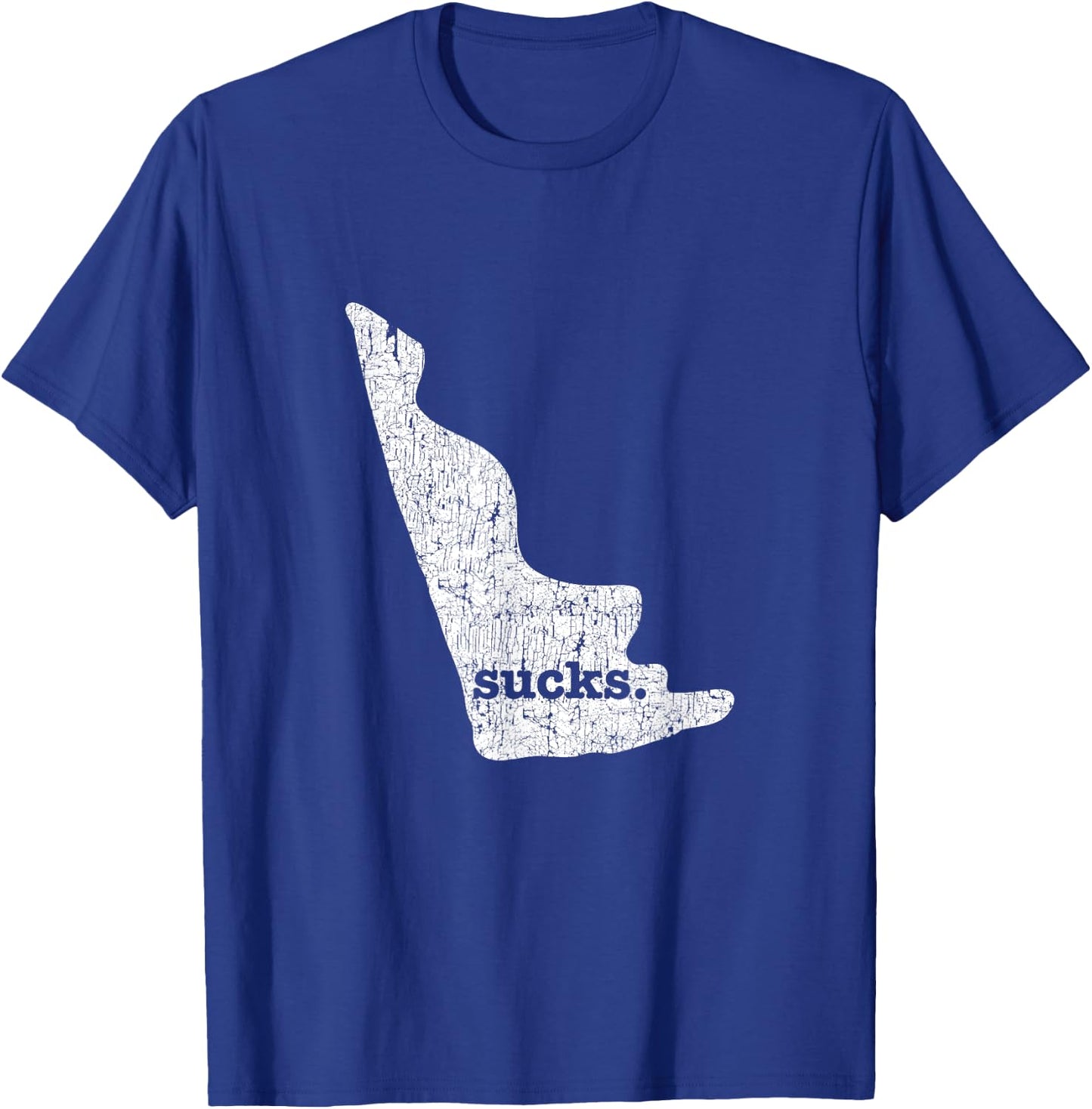 Delaware Sucks Funny Retro Style Gag Gift T-Shirt - T-Shirt | Royal