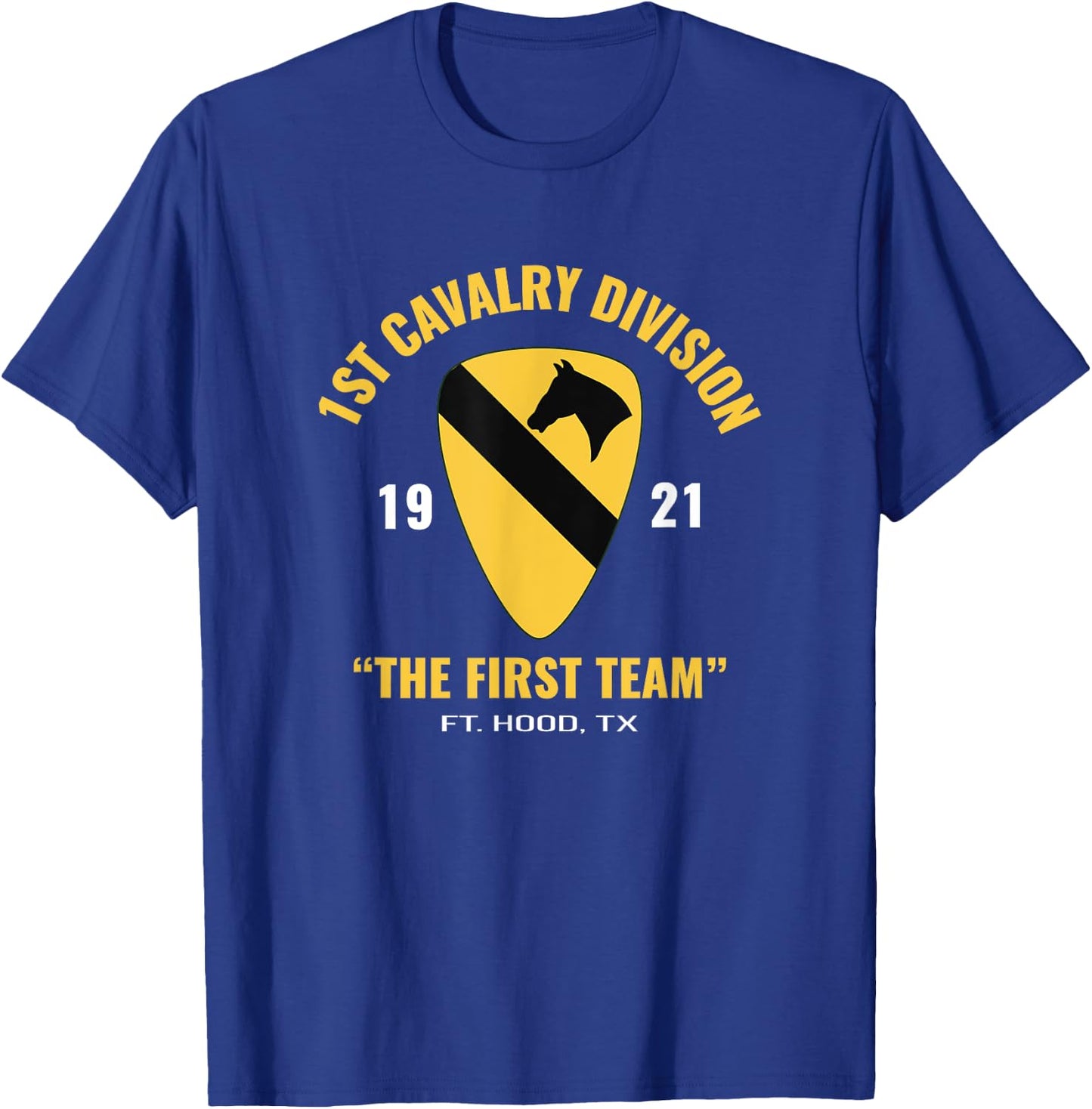 1st Cavalry Scouts The First Team T Shirt T-Shirt - T-Shirt | Royal