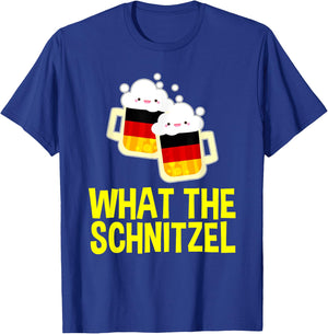 Best Oktoberfest Outfit What the Schnitzel German Beer Gifts T-Shirt - T-Shirt | Royal