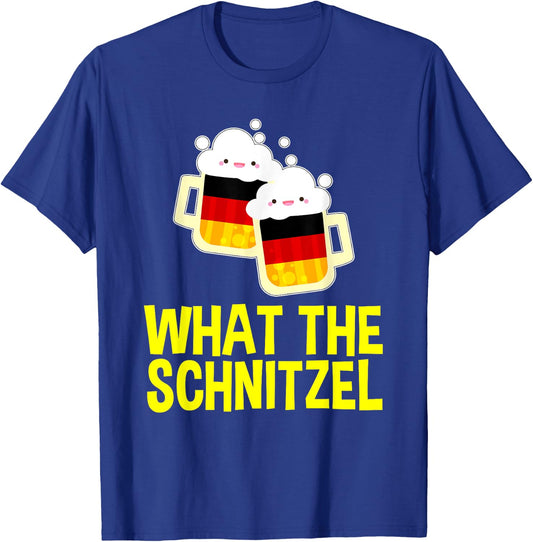 Best Oktoberfest Outfit What the Schnitzel German Beer Gifts T-Shirt - T-Shirt | Royal