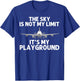 Funny Pilot Design Women Aviation Airplane Pilot T-Shirt - T-Shirt | Royal