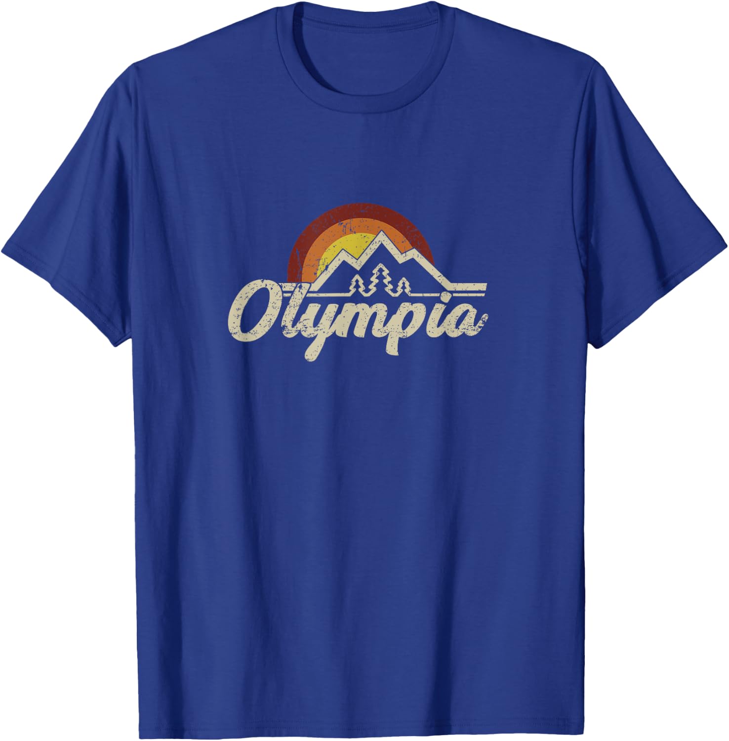Olympia Washington retro vintage shirt | gift T-Shirt - T-Shirt | Royal