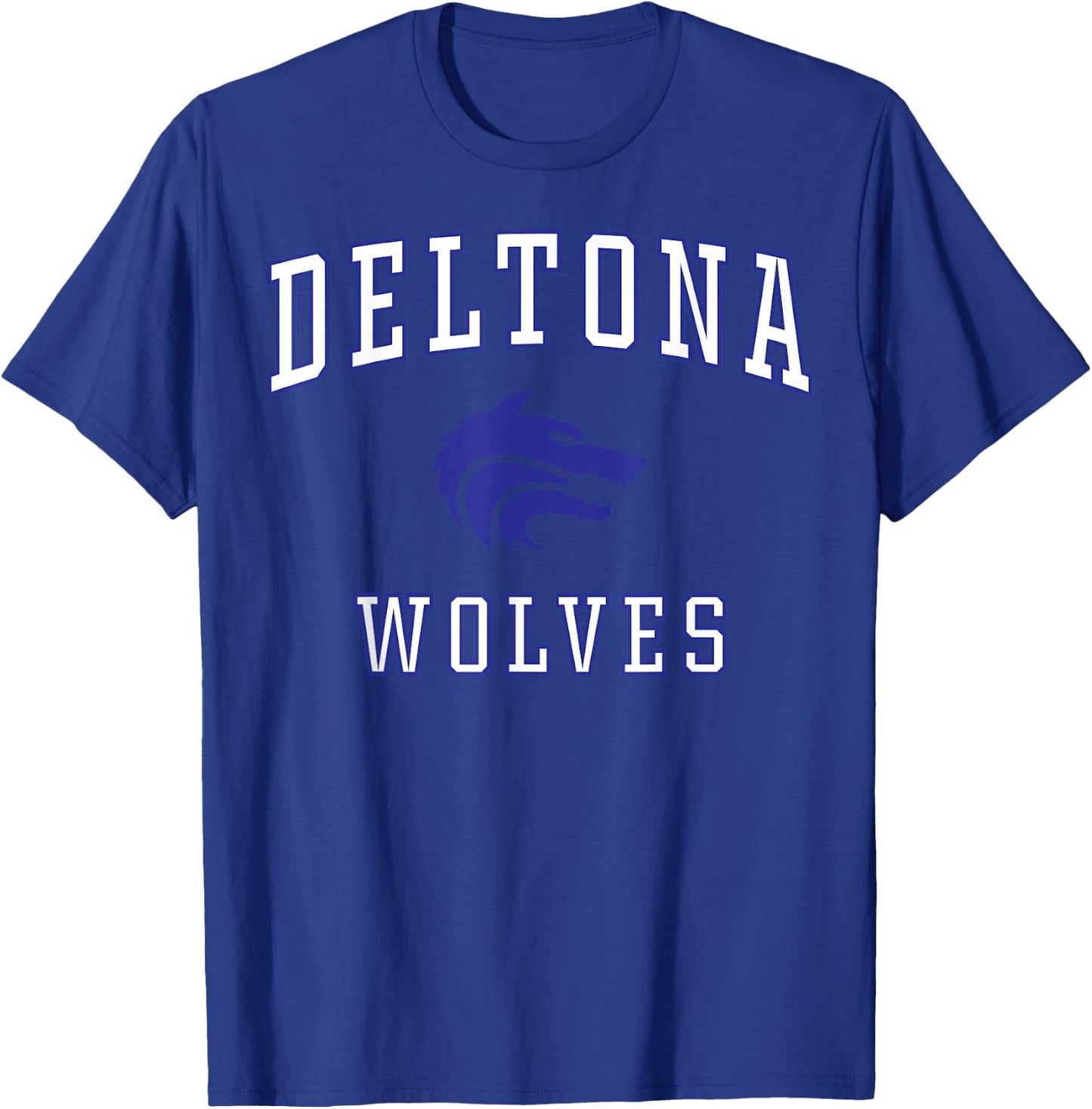 Deltona High School Wolves C1 T-Shirt - T-Shirt | Royal