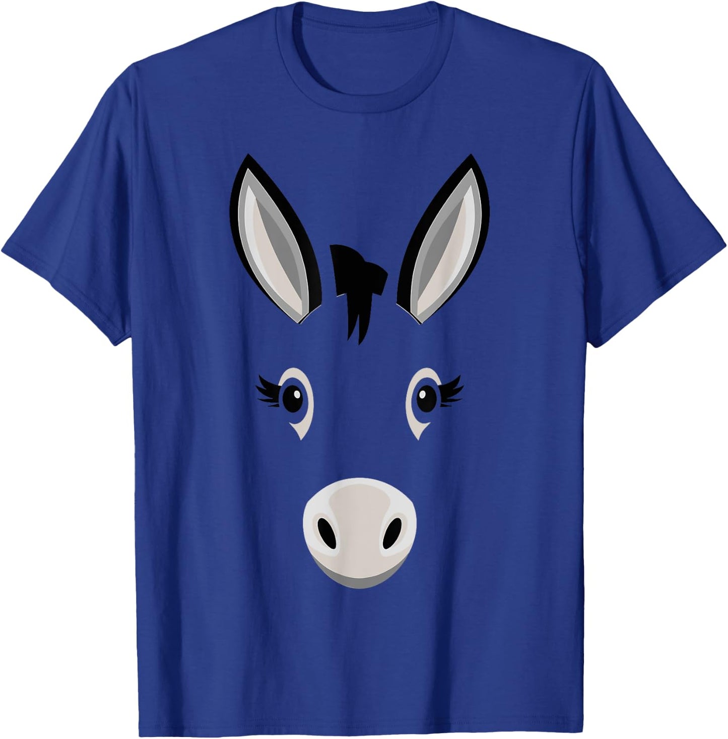 Halloween Donkey Face Costume Kids Cute Themed T-Shirt - T-Shirt | Royal
