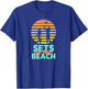 Sets On The Beach | Funny Volleyball Team Shirt T-Shirt - T-Shirt | Royal