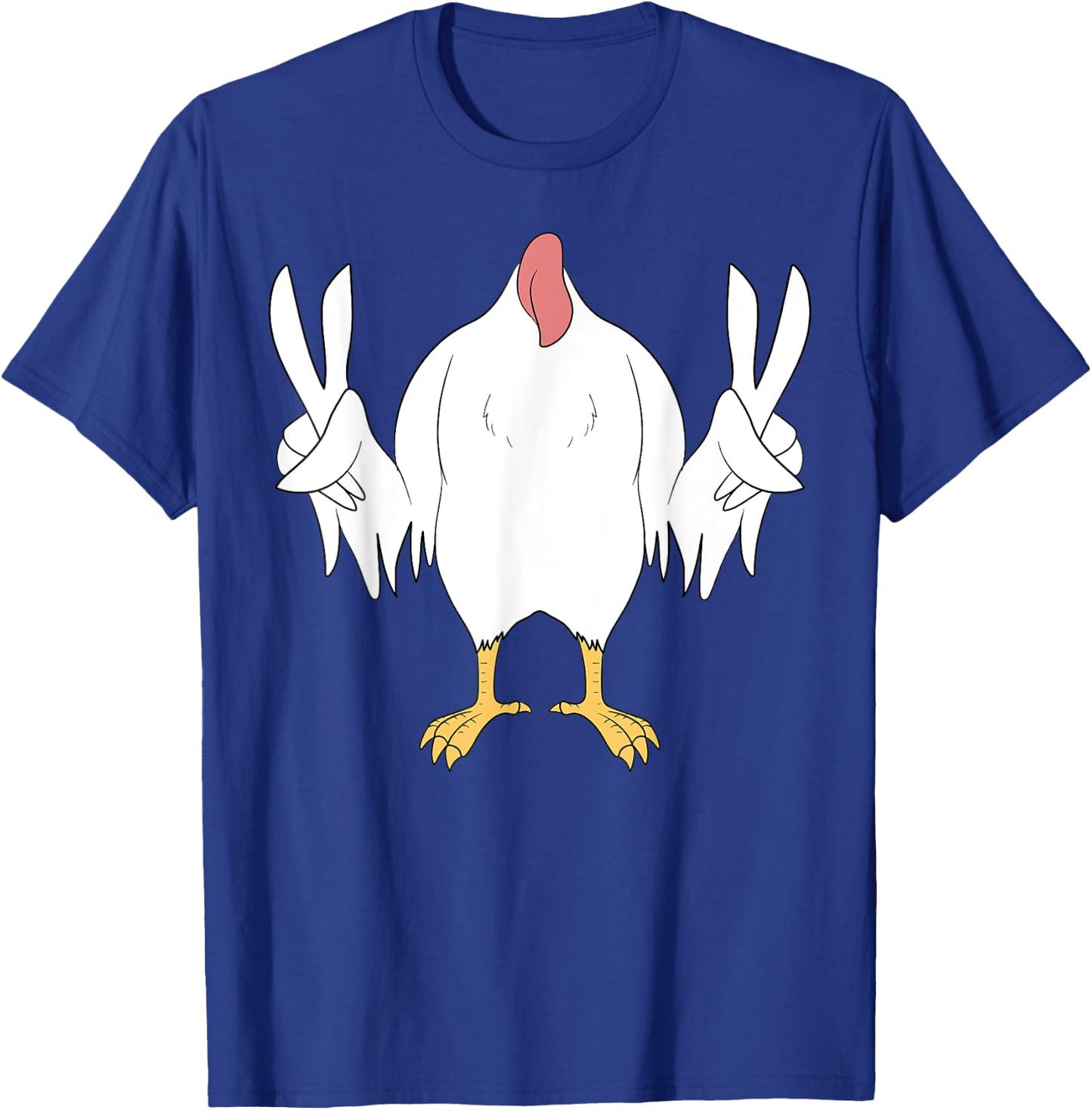 Chicken Body Costume Easy Halloween Costume Gift Funny T-Shirt - T-Shirt | Royal