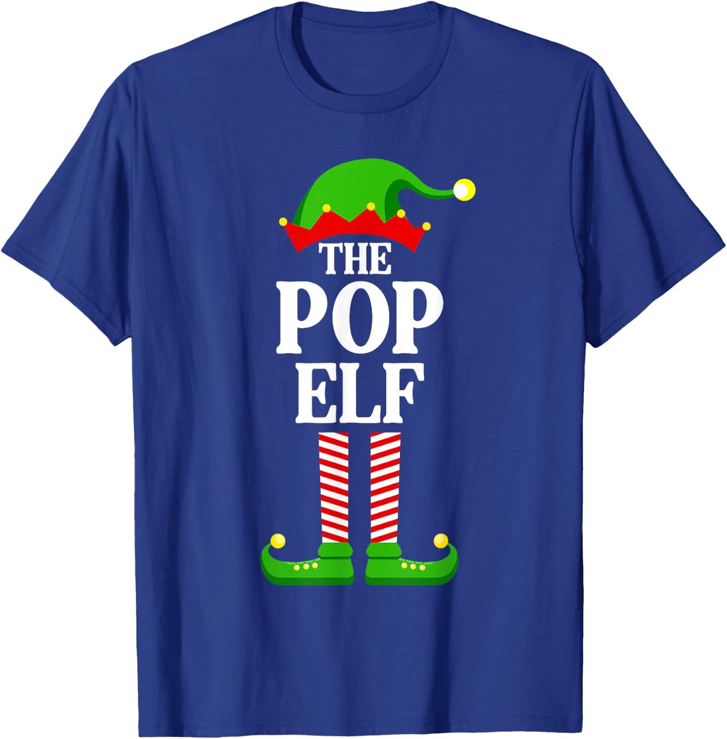 Pop Elf Family Matching Group Funny Christmas T-Shirt - T-Shirt | Royal