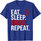 Eat Sleep Shoot Repeat Archery Hunter Skeet T-Shirt - T-Shirt | Royal