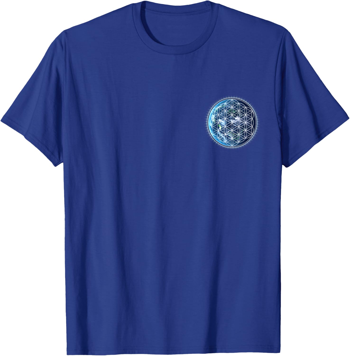 Flower of life, Sacred Geometry, earth, nature conservation T-Shirt - T-Shirt | Royal