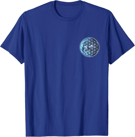 Flower of life, Sacred Geometry, earth, nature conservation T-Shirt - T-Shirt | Royal