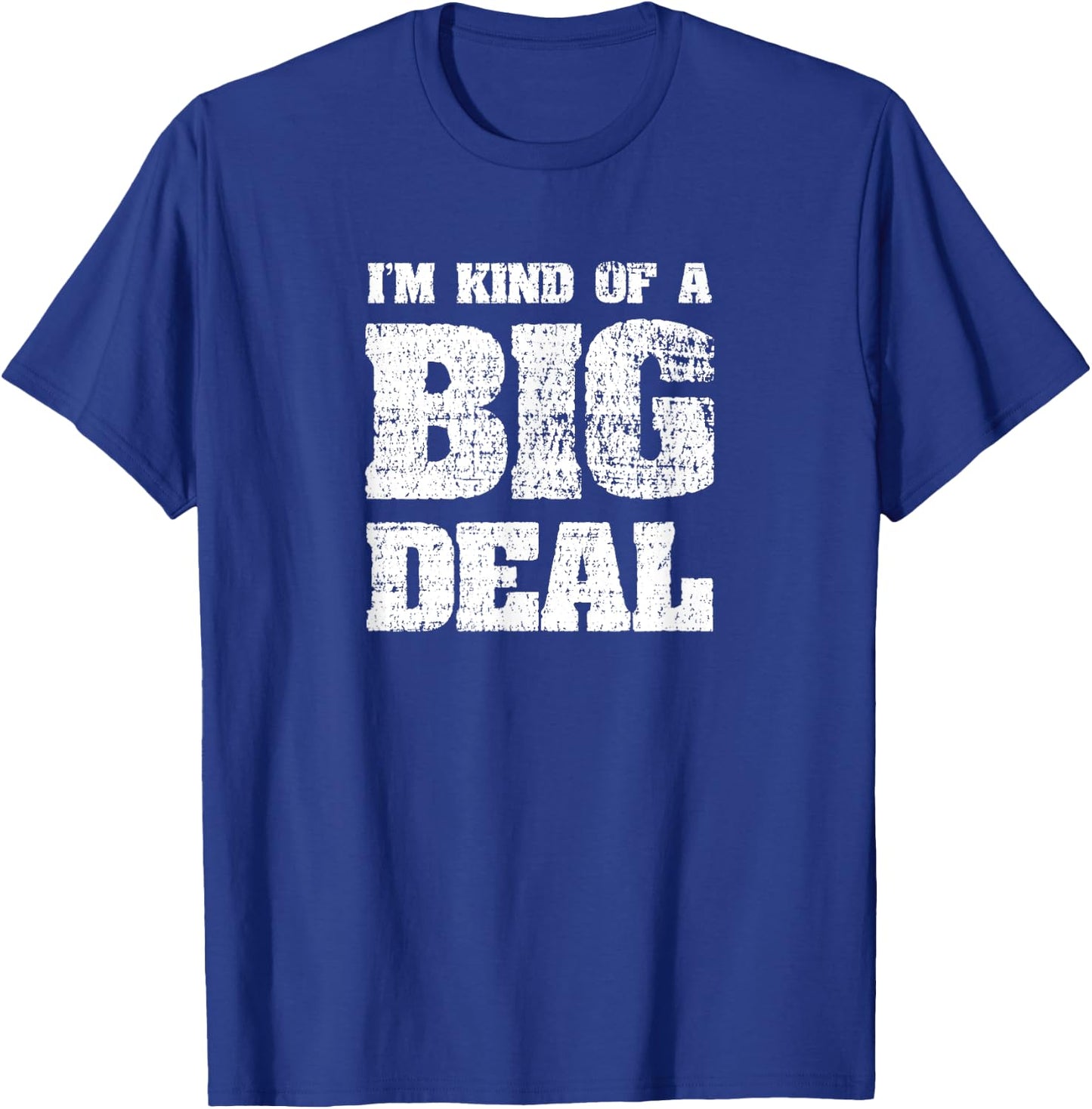 CK Original Designs Women's I'm Kind Of A Big Deal Funny Joke Vintage Look Black T-Shirt - T-Shirt | Royal