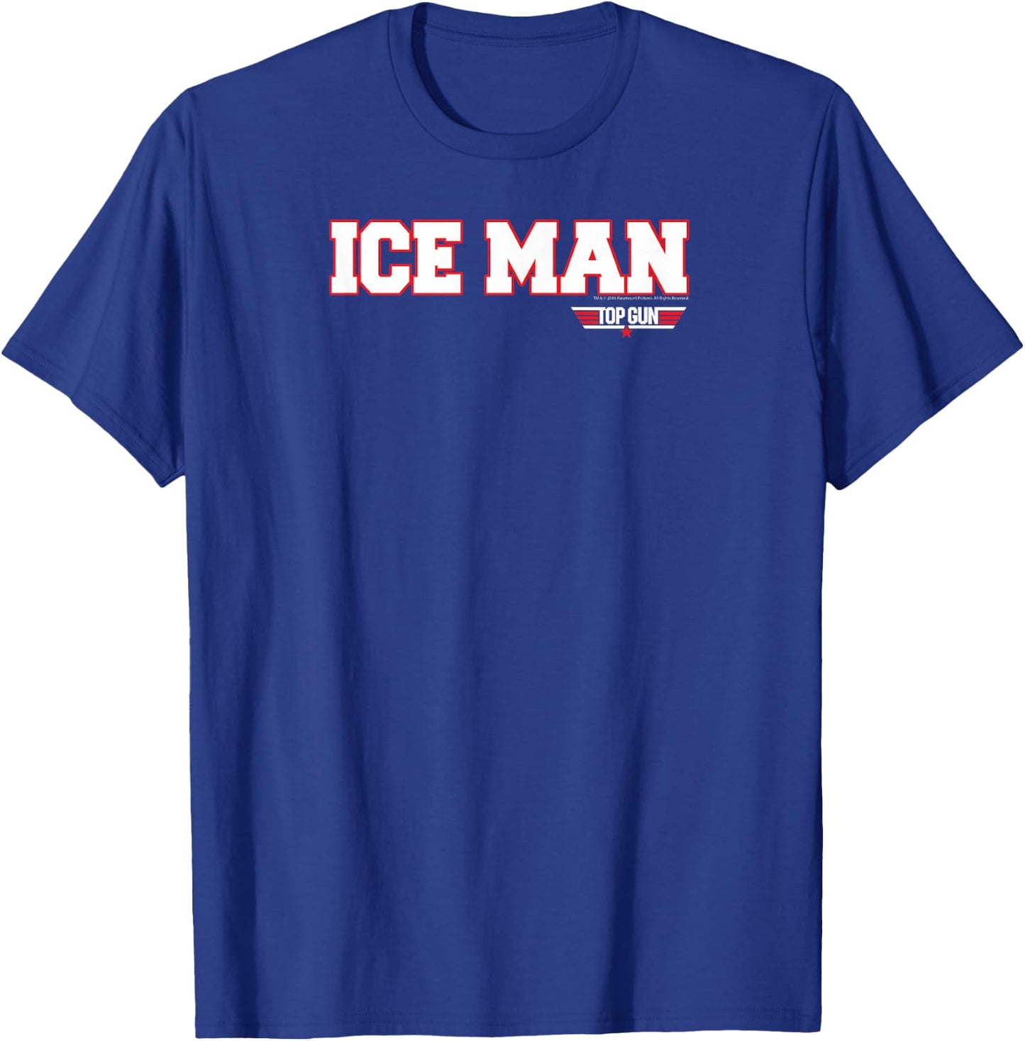 Top Gun Ice Man Name and Graphic Action Movie T-Shirt - T-Shirt | Royal